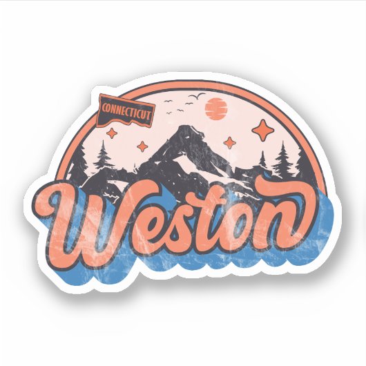 Weston, Connecticut Aufkleber (Vorderseite)