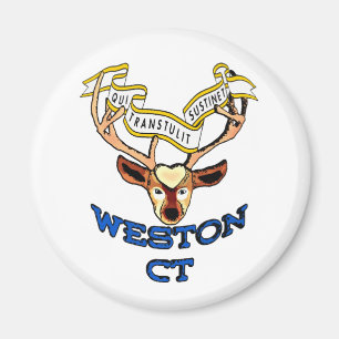 Weston Connecticutt Deer Magnet