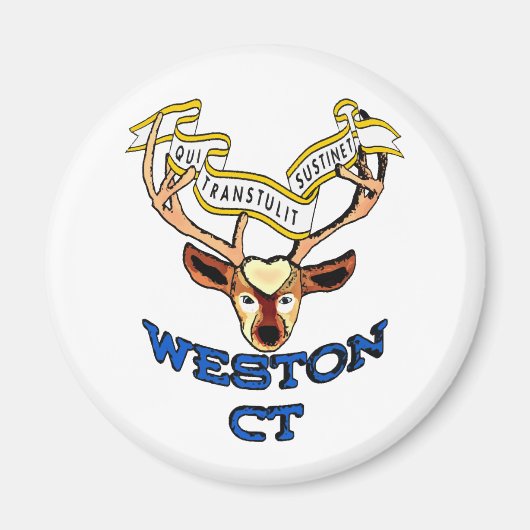 Weston Connecticutt Deer Magnet (Vorne)
