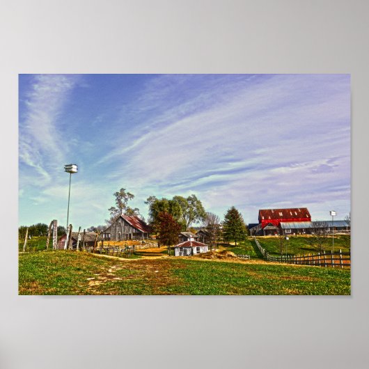 Weston, Missouri, Bauernhof Poster (Vorne)