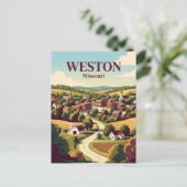 Weston (Missouri) Postkarte (Stehend Vorderseite)