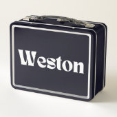 Weston Name Personalisiert Metall Brotdose (Rückseite)
