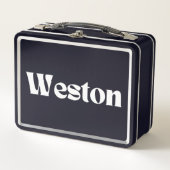 Weston Name Personalisiert Metall Brotdose (Vorderseite)