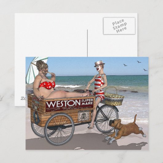 Weston Super Mare Postkarte (Vorne/Hinten)