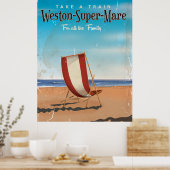 Weston Super Mare Reiseplakat. Poster (Küche)
