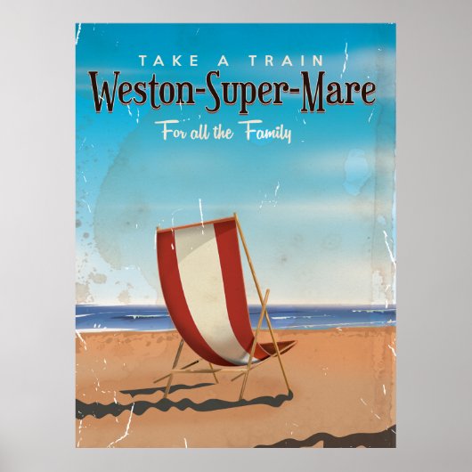 Weston Super Mare Reiseplakat. Poster (Vorne)