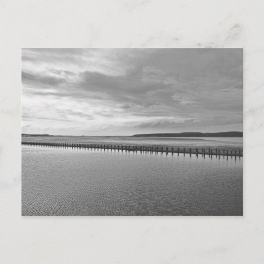 Weston-super-Mare schwarz und weiß Postkarte (Vorderseite)