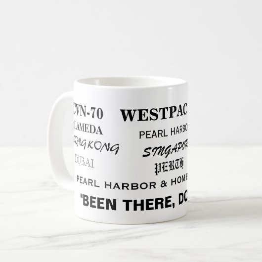 Westpac '94, CVN-70, CVW-14 Kaffeetasse (Vorderseite Links)