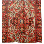 Westpersisch Sarouk Burnt Rote Orange  Duschvorhang (Vorderseite)