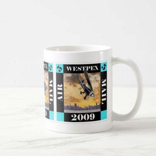 WESTPEX 2009 Luftpost-Tasse Kaffeetasse (Rechts)