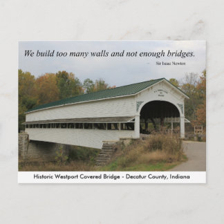 Westport Covered Bridge Postcard Postkarte