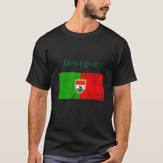 Westport, Landkreis Mayo Kleeblatt Irland Flag, Cr T-Shirt (Vorderseite)