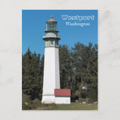 Westport, Washington Lighthouse Travel Foto Postkarte (Vorderseite)