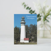 Westport, Washington Lighthouse Travel Foto Postkarte (Stehend Vorderseite)