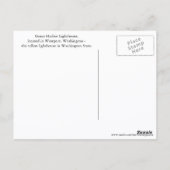 Westport, Washington Lighthouse Travel Foto Postkarte (Rückseite)