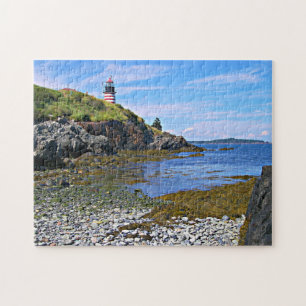 WestQuoddy Hauptleuchtturm, Lubec Maine Puzzle