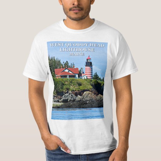 WestQuoddy Hauptleuchtturm, Maine-T - Shirt (Vorderseite)