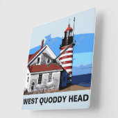 WESTQUODDY HEAD QUADRATISCHE WANDUHR (Winkel)