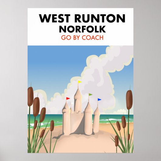Westrunton Norfolk Strandproster Poster (Vorne)