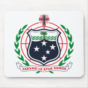 Westsamoa-inseln Wappen Mousepad