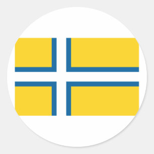 Westschweden, Schweden Runder Aufkleber