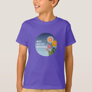 WestSeattleIndivisible Kids Purple Flower t-shirt