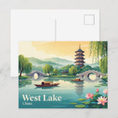 Westsee China Postkarte (Vorne/Hinten)