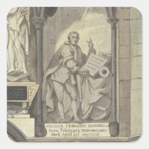 Westseite der Ecke des Dichters, überziehen 25 vo Quadratischer Aufkleber