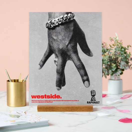 Westside Acrylschild (Hochzeit)