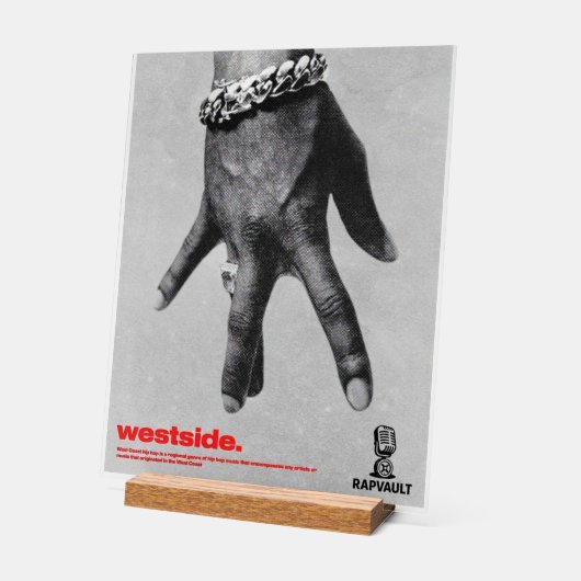 Westside Acrylschild (Winkel)