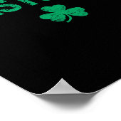 Westside Irischer Shamrock St Patrick's Day Poster (Ecke)