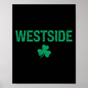 Westside Irischer Shamrock St Patrick's Day Poster