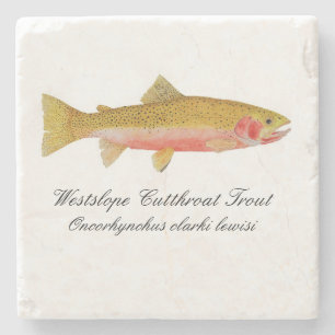 Westslope Cutthroat-Forelle-Untersetzer Steinuntersetzer