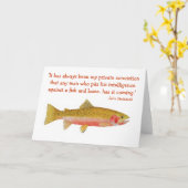 Westslope Cutthroat Greetings Card Karte (Gelbe Blume)
