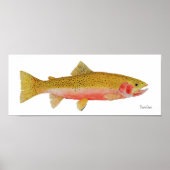Westslope Cutthroat Trout Wasserfarbe Poster (Vorne)