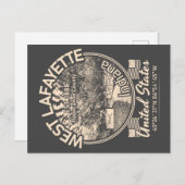 WESTSTADT LAFAYETTE - INDIANA VINTAG POSTKARTE (Vorne/Hinten)