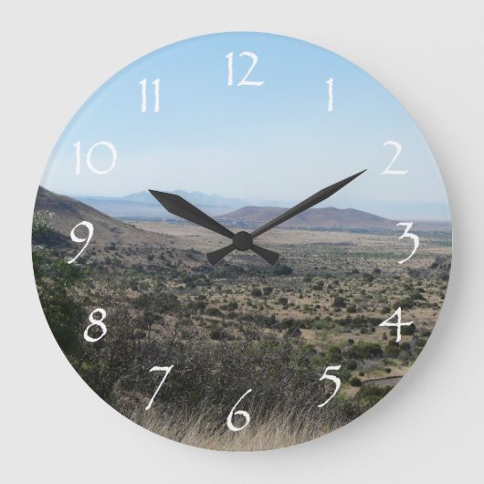 Westtexas-Gebirge Große Wanduhr (Vorderseite)