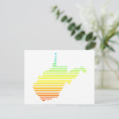 Westvirginia Chill Fade Einladung (Stehend Vorderseite)