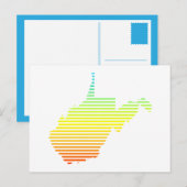 Westvirginia Chill Fade Postkarte (Vorne/Hinten)