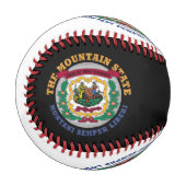 WESTVIRGINIEN BERGSTAAT FLAG BASEBALL (Vorderseite Links)
