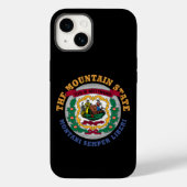 WESTVIRGINIEN BERGSTAAT FLAG Case-Mate iPhone HÜLLE (Rückseite)