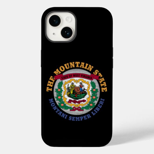 WESTVIRGINIEN BERGSTAAT FLAG Case-Mate iPhone HÜLLE (Rückseite)