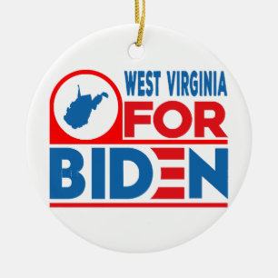 WESTVIRGINIEN für Biden Keramik Ornament