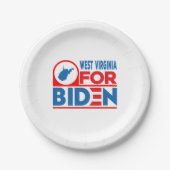 WESTVIRGINIEN für Biden Pappteller (Vorderseite)