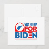 WESTVIRGINIEN für Biden Postkarte (Vorne/Hinten)