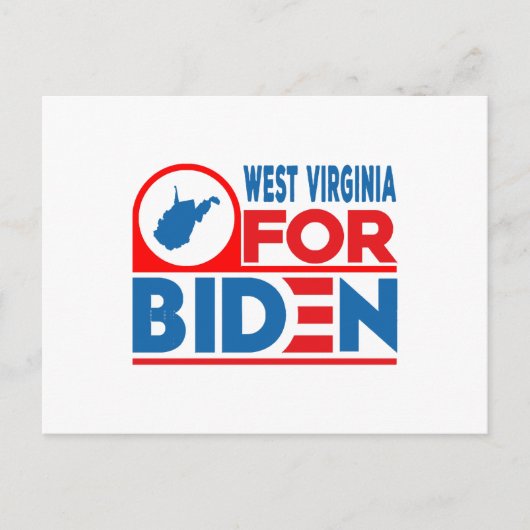 WESTVIRGINIEN für Biden Postkarte (Vorderseite)