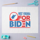 WESTVIRGINIEN für Biden Seidenpapier (Basteln)