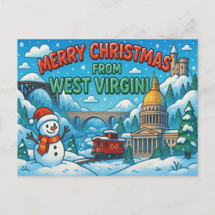 WESTVIRGINIEN Postkarte