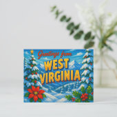 WESTVIRGINIEN Postkarte (Stehend Vorderseite)
