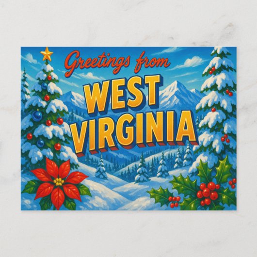WESTVIRGINIEN Postkarte (Vorderseite)